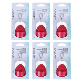 Basicare All In One Foundation Sponge Dark Pink Pack of 6