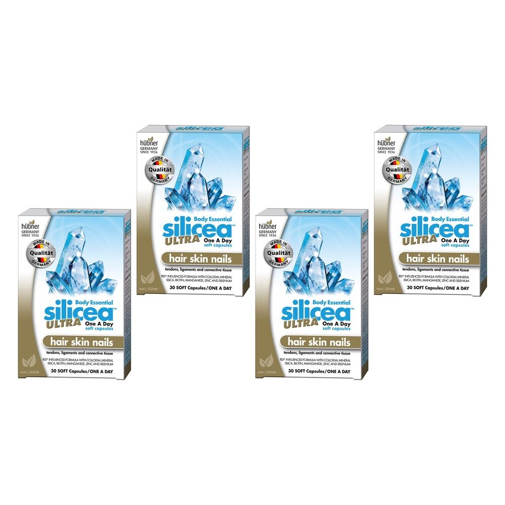 Silicea Ultra One-A-Day Hair Skin Nails 30 Capsules Pack of 4