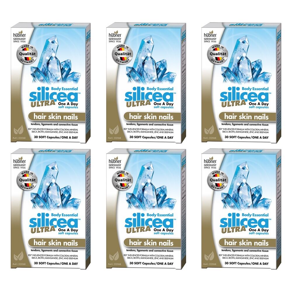 Silicea Ultra One-A-Day Hair Skin Nails 30 Capsules Pack of 6