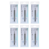 Basicare Bundle of 6 2 in 1 Blackhead Remover and Slant Tip Tweezers