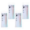 Basicare Eyebrow Razor with Groomer 4 Pack Stainless Steel Precision Shaper