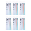 Basicare Eyebrow Razor Stainless Steel with Groomer 2 Pack Bundle of 6