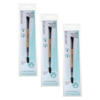 Basicare 2in1 Brow Brush 14cm Bundle of 3 Angled Brush Brow Comb