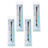 Basicare 2in1 Brow Brush 14cm Bundle of 4 Angled Brush Brow Comb