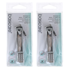 Basicare Ergonomic Rotary Nail Clipper Handled Design Travel Pack x2
