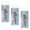 Basicare Ergonomic Rotary Nail Clipper Handled Design 3 Pack Travel