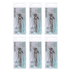 Basicare Ergonomic Rotary Nail Clipper Bundle 6 Pack Handled Design