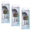 Basicare 3 Pack Makeup Brush Set with Foundation Sponge Travel Kit