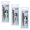 Basicare Bundle of 3 2 Piece Tweezer Sets Stainless Steel Slant Tips
