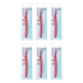 Basicare Eyebrow Razor Stainless Steel Bundle of 6 Precision Shaping