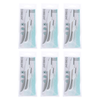 Basicare Eyebrow Razor 2 Pack Bundle of 6 Stainless Steel Precision Grooming