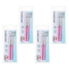 Basicare Duo Earwax Remover Tool 4 Pack Spiral and Scoop with Brush