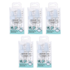 Basicare Refillable Travel Bottles Set Bundle of 5 With Pumps and Labels