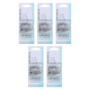 Basicare Assorted Safety Pins 36pcs Rust Resistant Travel Case Bundle of 5