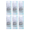 Basicare Assorted Safety Pins 36pc Pack Bundle of 6 Rust Resistant Travel Case