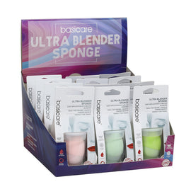 Basic Care 12-Piece Ultra Blender Sponge Makeup Tools Assorted Colours