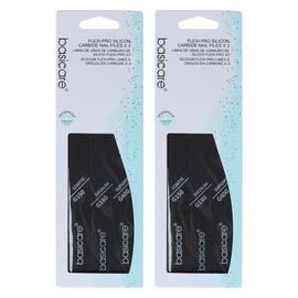 Basicare Flexi Pro Silicon Carbide Nail File 3pcs Coarse Medium Superfine x 2