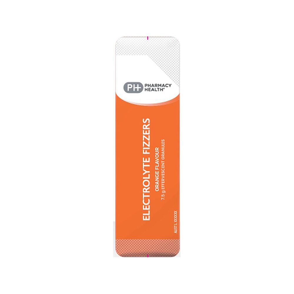 Pharmacy Health Electrolyte Fizzers Orange 10 Sticks