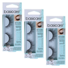 Basicare 3 Pack 3D Blooming Eyelashes 1922 Reusable Lightweight with Glue
