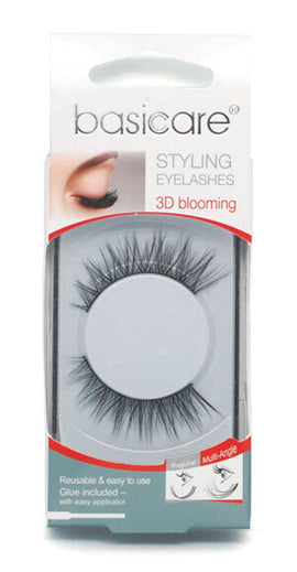 Basicare Styling Eyelashes 3D Blooming 1922 Reusable Lightweight with Glue