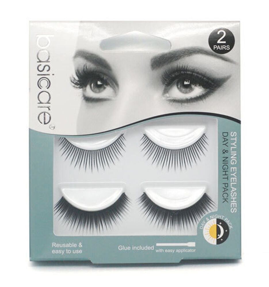 Basicare Styling Eyelashes Day & Night Pack 2 Pairs