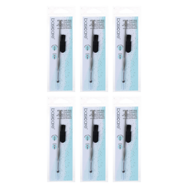 Basicare Rust Resistant Spiral Ear Wax Cleaner Bundle of 6 Reusable