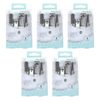 Basicare 5 Piece Manicure Set Bundle of 5 with Travel Pouch