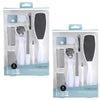Basicare Professional 9 Piece Pedicure Kit Twin Pack Foot Care Set