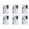 Basicare Professional 6 Pack 9 Piece Pedicure Kit Foot Care Grooming Set