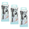 Basicare Eye Grooming Kit Bundle of 3 Eyelash Curler Tweezers Brush Comb