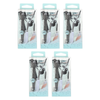Basicare Eye Grooming Kit Bundle of 5 Eyelash Curler Tweezers Eyebrow Brush Comb