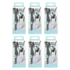 Basicare Eye Grooming Kit Bundle of 6 Eyelash Curler Tweezers Brush Comb