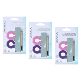 Basicare Ultra Nail Shiner Polish and Buff Kit Bundle of 3