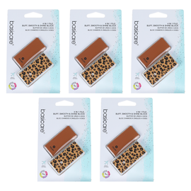 Basicare 4 In 1 Nail Buffer Block Bundle of 5 File Buff Smooth Shine
