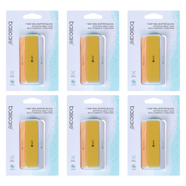 Basicare 7 Way Nail Buffer 6 Pack Bundle Shape Refine Smooth Buff Polish