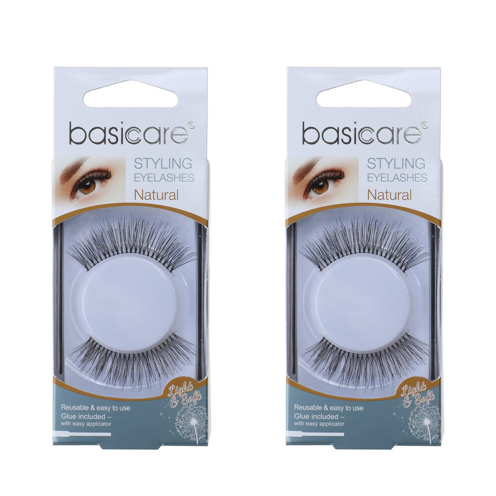 Basicare Reusable Styling Eyelashes With Glue And Applicator 1954 x 2