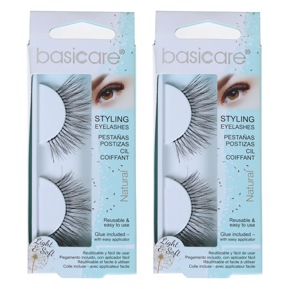 Basicare Reusable Styling Eyelashes With Glue And Applicator 1954 x 2