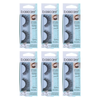 Basicare Reusable Styling Eyelashes With Glue And Applicator Bundle 6 Pack