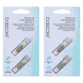 Basicare Brush On Lash Adhesive 2 Pack Strong Hold Easy Applicator