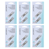 Basicare Brush On Lash Adhesive 2 Pack Bundle of 6 Easy Applicator Strong Hold