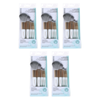 Basicare Bundle of 5 Professional Makeup Brush Set 5 Piece