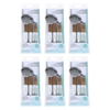 Basicare 5 Piece Makeup Brush Set Bundle of 6 Professional Beauty Brushes
