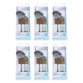 Basicare 5 Piece Makeup Brush Set Bundle of 6 Professional Beauty Brushes