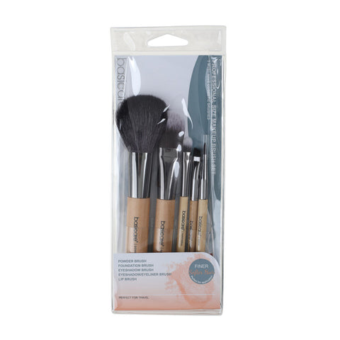 Basicare Professional Makeup Brush Set 5 Piece High Quality Beauty Tools