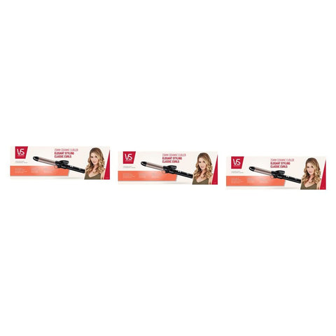VS Sassoon Ceramic Hair Curler 25mm Barrel Pack of 3