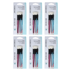 Basicare Disposable Mascara Wand Brush 30 Pack Bundle of 6 180 Wands