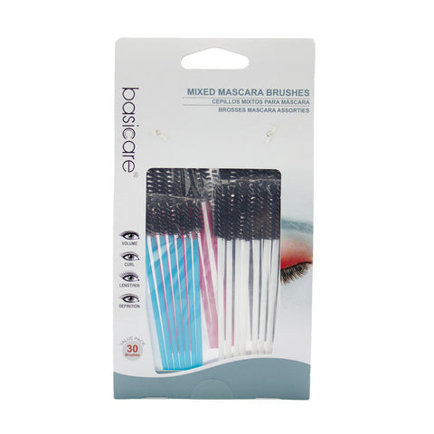 Basicare Disposable Mascara Wand Brush 30 Pack Lash Applicator Hygiene Tool