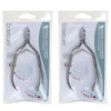 Basicare Ergonomic Stainless Steel Cuticle Nipper Twin Pack Precision Tool
