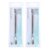 Basicare Stainless Steel 2 in 1 Cuticle Pusher and Cleaner Twin Pack