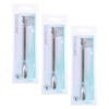 Basicare Stainless Steel Cuticle Pusher Cleaner 2 in 1 Bundle 3 Pack